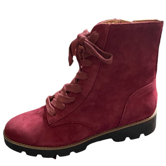 vionic water resistant suede ankle boots